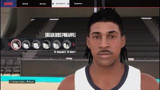 Nba 2k24 Ja Morant Face Creation [upl. by Nekial]