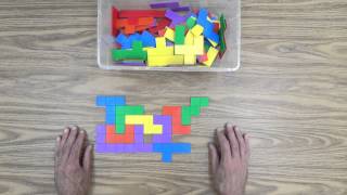 Teach Your Child Activities with Color Tiles and Cubes and Pentominoes Part 2 [upl. by Herrod479]