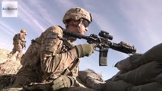 United States Army Infantry Dismounted Patrol in Panjwai District Afghanistan [upl. by Yluj]