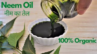 शुद्ध नीम तेल बनाने की विधि Neem Oil Recipe  Medicinal Homemade Oil and Scrub for Glowing Skin [upl. by Geerts]