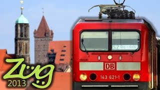 Zug2013 S2 NürnbergAltdorf 2015 mit BR143 xWagen  SBahn Nürnberg [upl. by Weitzman]