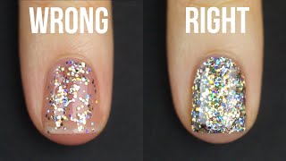 HOW TO APPLY GLITTER NAIL POLISH  KELLI MARISSA [upl. by Waite236]