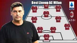 BEST LINEUP AC MILAN FEAT TRANSFER PAVLOVIĆ ROYAL YOUSSOUF FOFANA SAMARDŽIĆ MORATA [upl. by Suoinuj]