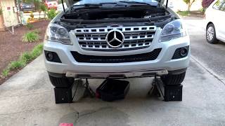 How to change Oil on a MercedesBenz ML350 20052011 [upl. by Nerfe]