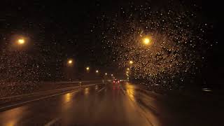 ASMR Highway Driving in the Rain at Night No Talking No Music  Daegu to Seoul Korea [upl. by Pizor]