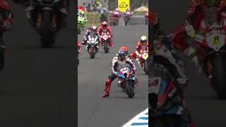 Toprak takes the lead from Locatelli 💥  2024 EstorilWorldSBK 🇵🇹 [upl. by Kingston462]