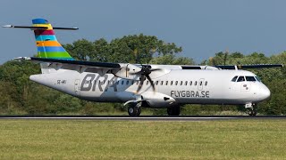 Loganair ATR 72600 Takeoff from Newquay 4K [upl. by Naro]