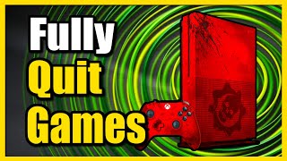 How to Fully Quit Games amp Close App on Xbox One Dashboard [upl. by Saffian]