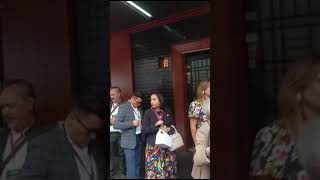 En la toma de protesta de Clara Brugada Chiguil Presente el coreo d elas personas [upl. by Letha646]