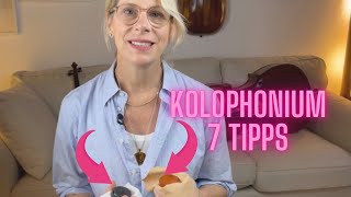 Kolophonium auftragen💖 7 Tipps für Geige Bratsche und Cello [upl. by Laughlin]