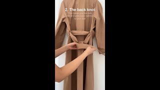 3 Ways to Tie a Trench Coat [upl. by Initirb]