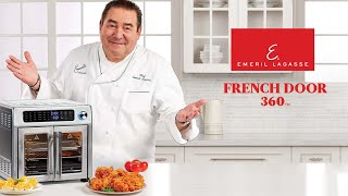 Introducing the French Door 360 Air Fryer with XL 26qt Capacity by Emeril Lagasse [upl. by Cohberg]