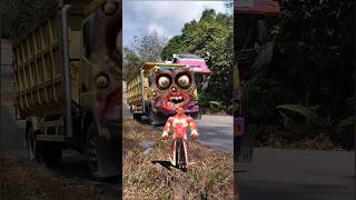 Shocking Huge Container Truck Pertamina Tanker Truck amp Mixer Truck Like Chris Tayo And Friends🧟😱 [upl. by Drawd]