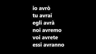 LEZIONI DI ITALIANO Coniugazione verbo avere modo indicativo [upl. by Ayna]