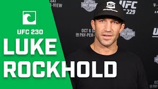 UFC 230s Luke Rockhold talks Chris Weidman Rematch Potential Move to 205lbs amp Brock Lesnar [upl. by Levesque]