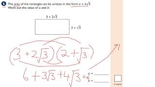 GCSE 91 Surds KS3 Maths AS Pure Maths Revision GCSE Further Maths AQA Level 2 [upl. by Sremmus]