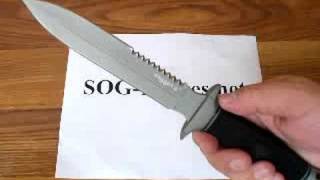 SOG Daggert II Knife D26B Demonstration [upl. by Giguere]