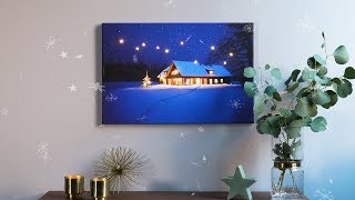 Foto op canvas met lichtjes  DIY inspiratie van Pixum [upl. by Noxaj355]