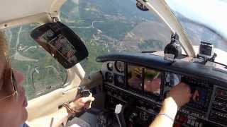 Sorvolando Genova con TouchGo a LIMJ con il Piper PA28 Turbo Arrow IV Glass Cockpit [upl. by Annid813]