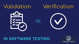 Validation vs Verification  Software Testing [upl. by Omland]