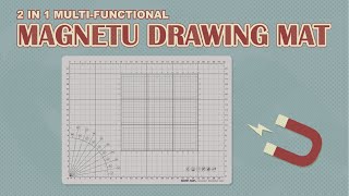 【MORNSUN】2in1 MultiFunctional Cutting and Drawing Mat with Magnetic [upl. by Jenica]