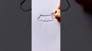 How to make a beautiful girl drawing easy shorts girldrawing art drawing [upl. by Starla]