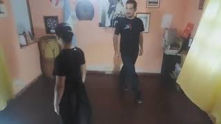 FOLKLORE ARGENTINO  CLASE DE ZAMBA BÁSICA DE CERO  DANIEL GISSELLE Y CESAR [upl. by Bluma]