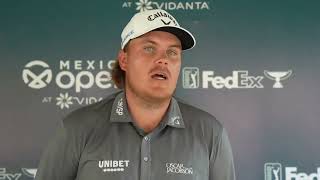 Sami Valimaki Saturday Flash Interview 2024 Mexico Open at Vidanta [upl. by Sucirdor933]