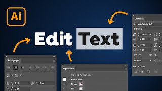 How to Edit Text in Illustrator [upl. by Chu]