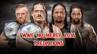 WWE No Mercy SmackDown Tag Team Championship Rhyno amp Heath Slater vs The Usos Predictions [upl. by Zeph17]