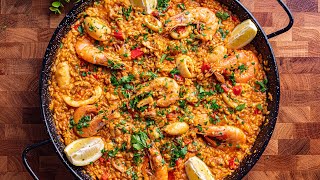 Paella de pollo y mariscos [upl. by Kayle]