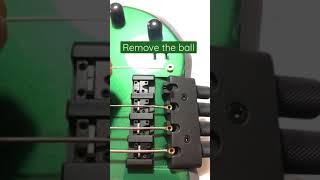 How to remove a string from a Biarnel Scorcio custom made headless electric bass [upl. by Elatsyrc401]