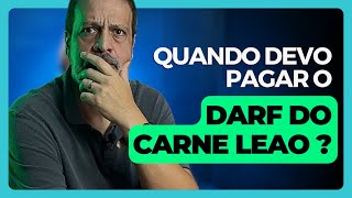 QUANDO DEVO PAGAR O DARF DO CARNE LEAO [upl. by Yadnus]