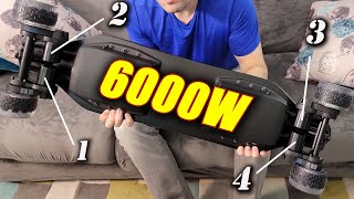 Vestar Bamboo V3 Electric Skateboard budget massive power [upl. by Aytnahs]