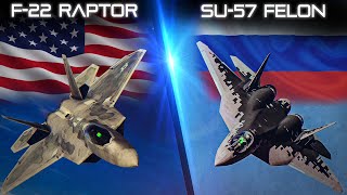 F22 Raptor Vs Su57 Felon  Dogfight  Digital Combat Simulator  DCS [upl. by Asirrom26]