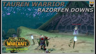 Lets Play World of Warcraft  The Burning Crusade Classic  Tauren Warrior  Razorfen Downs Tanking [upl. by Stormie100]