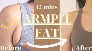 12mins Armpit Fat workout  No more Bra Fat amp Back Fat [upl. by Cimah312]