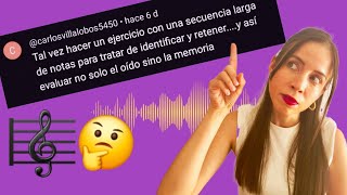 ¿Oído y memoria 🎼🤔 Ejercicio de entrenamiento auditivo eartraining notasmusicales teoriamusical [upl. by Lesly]