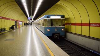 MVG Baureihe A im UBahnhof Sendlinger Tor [upl. by Enirehs]