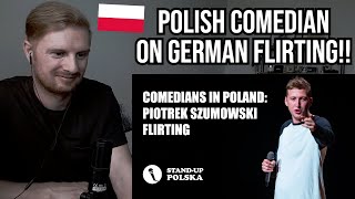 Reaction To Comedians in Poland Piotrek Szumowski quotFlirtingquot [upl. by Hollerman]