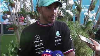 Hamilton Quiere Que Checo Pérez Sea Campeón Del Mundo  Entrevista Gran Premio Miami [upl. by Reckford859]