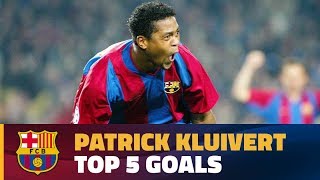 Patrick Kluiverts best goals for FC Barcelona [upl. by Fedora]