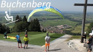 GERMANY Buchenberg chairlift amp paragliding Buching Allgäu 4K [upl. by Aicemak]