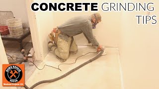 How to Safely Grind Concrete Floors Quick Tips [upl. by Ahsinam]