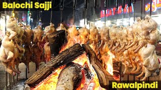 Famous Rawalpindi Balochi Sajji  Rawalpindi Street Food  Bani Chowk  Pakistani traditional Food [upl. by Liahus]