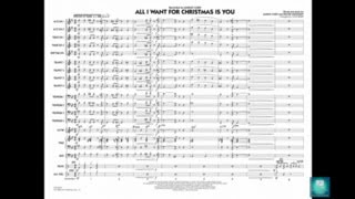 All I Want for Christmas Is You arranged by John Berry [upl. by Medarda364]