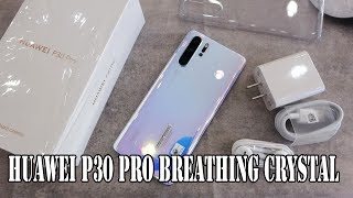 Huawei P30 Pro Breathing Crystal color unboxing in 2020 [upl. by Calida]