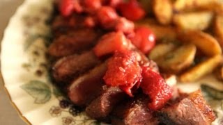 Recette de magret de canard aux fruits [upl. by Granger702]