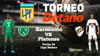 Sarmiento Vs PlatenseFecha 24Liga Betano [upl. by Aekahs62]