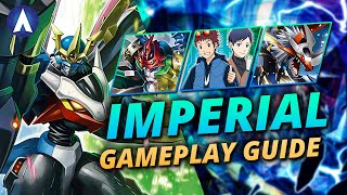 THESE EFFECTS ARE INSANE Imperialdramon ACE Deck Gameplay Guide  Digimon Card Game BT16 [upl. by Annahahs418]